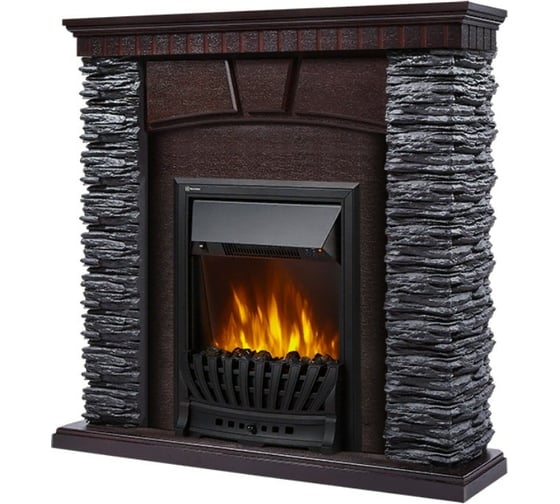 Портал Firelight Porto Classic камень черный, шпон венге НС-1202940