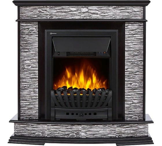 Портал Firelight Scala Classic сланец скалистый серый, шпон венге НС-1203812 1