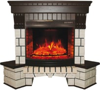 Каминокомплект InterFlame Экстер УГЛОВОЙ Панорамик 25 Led F/X Panoramic25 темный дуб