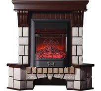 Каминокомплект InterFlame Экстер УГЛОВОЙ Фобос Fobos BL темный дуб
