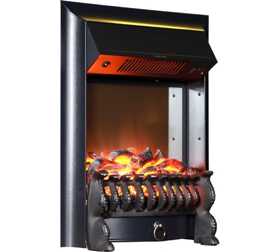 Угловой каминокомплект InterFlame Экстер с Fobos BL темный дуб