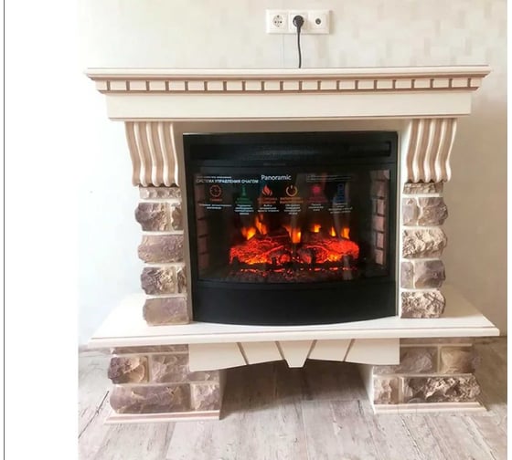 Каминокомплект InterFlame с Panoramic Экстер Кавказ25