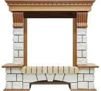 Портал Royal Flame Pierre Luxe угловой под классику (дуб) 64926864