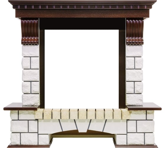 Портал Royal Flame Pierre Luxe под классику (темный дуб) 64877220 1