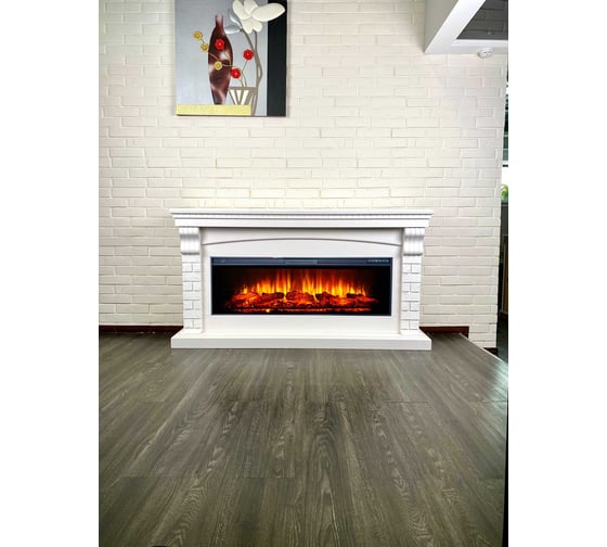 Каминокомплект InterFlame Ирландия c Freespace 50 белый
