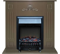 Каминокомплект InterFlame Лотос Фобос BL Fobos BL темный дуб