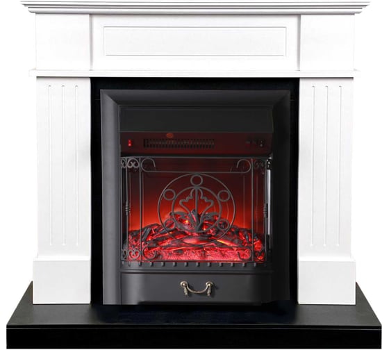 Каминокомплект InterFlame Найтон с Fobos BL Черно/белый 1