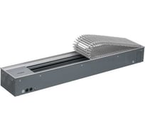Внутрипольный конвектор ELSEN EKQ с принудительной конвекцией, с тангенциальным вентилятором, ширина 190 мм, высота 90 мм, длина 1700 мм EKQ.190.90.1700 RAL9005 WG MC