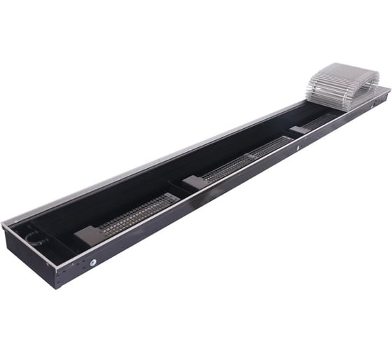 Внутрипольный конвектор STOUT SCQ 75.240.2250 решетка алюминиевая SCQ-1100-0724225 RG008TBK60240M