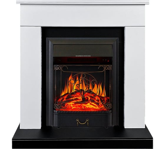 Каминокомплект Royal Flame Bergen std sft (белый/черный) разборный портал и очаг majestic fx black 64952721 1