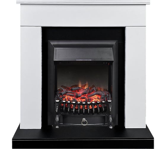 Каминокомплект Royal Flame Bergen std sft (белый/черный) разборный портал и очаг fobos fx black 64952717