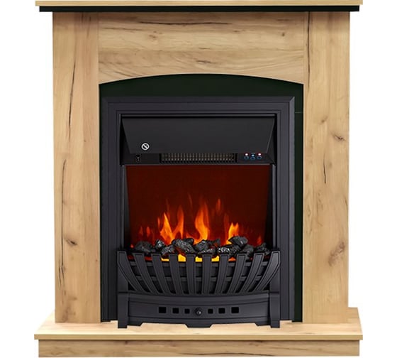 Каминокомплект Royal Flame Вarcelona std (дуб золотой/черный) разборный портал и очаг aspen black 64950009