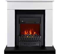 Каминокомплект Royal Flame Bergen std sft (белый/черный) разборный портал и очаг aspen black 64952714