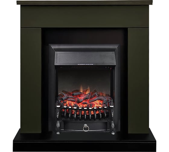 Каминокомплект Royal Flame Bergen std sft (темная олива) разборный портал и очаг fobos fx black 64952735