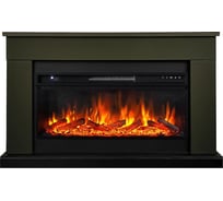 Каминокомплект Royal Flame Bergen sft (темная олива) разборный портал и очаг vision 42 log led 64952669