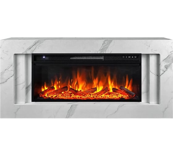 Каминокомплект Royal Flame Line разборный (white marble) портал и очаг vision 42 log led 64954158
