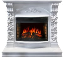 Каминокомплект Royal Flame Prague (белый) белый камень портал и очаг dioramic 25 led fx 64949051