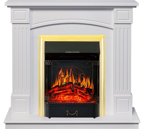 Каминокомплект Royal Flame Boston std (белый) портал и очаг majestic fx brass 64947174