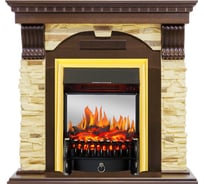 Каминокомплект Royal Flame Dublin арочный сланец (темный дуб) портал и очаг fobos fxm brass 64948631