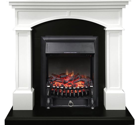 Каминокомплект Royal Flame Langford std (белый/черный) портал и очаг fobos fx black 64948977