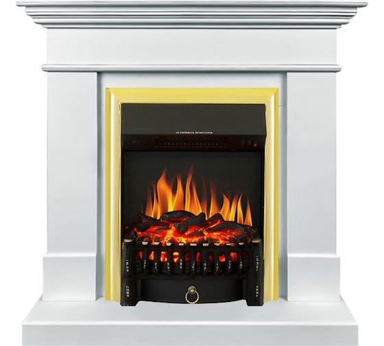 Каминокомплект Royal Flame Сalifornia std sft (белый) разборный портал и очаг fobos fx brass 64953307