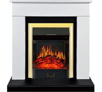 Каминокомплект Royal Flame Bergen std sft (белый/черный) разборный портал и очаг majestic fx brass 64952722