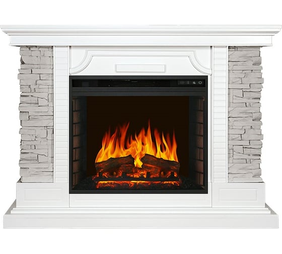 Каминокомплект Royal Flame Аvignon сланец серый (белый) портал и очаг vision 23 ef led fx 64947675