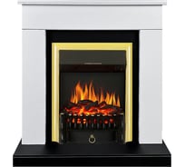 Каминокомплект Royal Flame Bergen std sft (белый/черный) разборный портал и очаг fobos fx brass 64952718