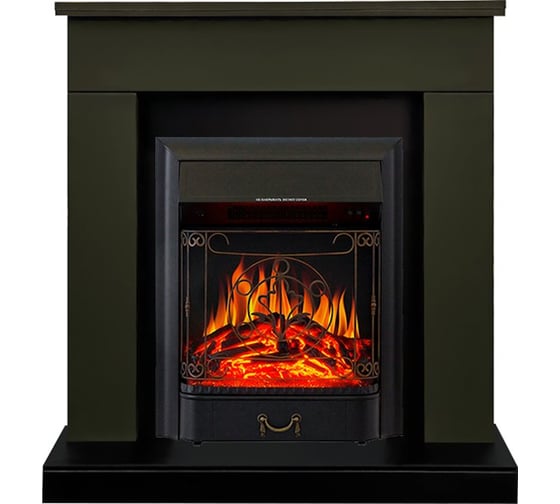 Каминокомплект Royal Flame Bergen std sft (темная олива) разборный портал и очаг majestic fx black 64952739