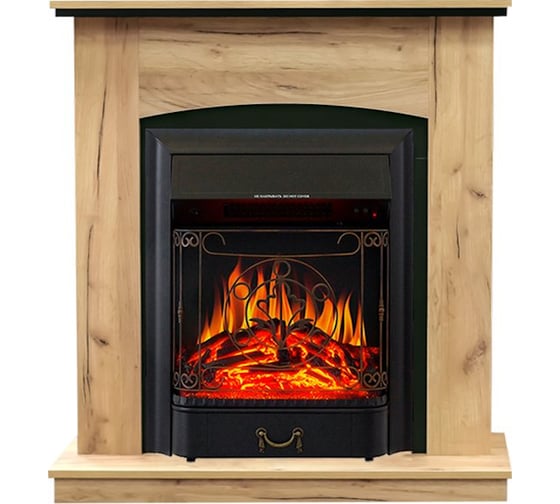 Каминокомплект Royal Flame Вarcelona std (дуб золотой/черный) разборный портал и очаг majestic fx black 64950016