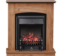 Каминокомплект Royal Flame Вarcelona std (табачный дуб/черный) разборный портал и очаг fobos fx black 64949738
