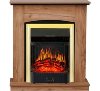 Каминокомплект Royal Flame Вarcelona std (табачный дуб/черный) разборный портал и очаг majestic fx brass 64949743