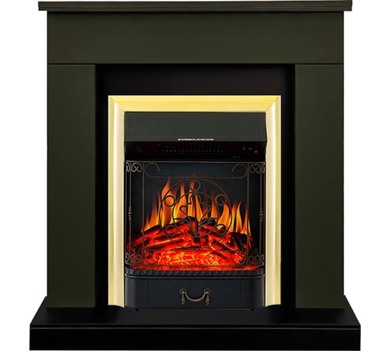 Каминокомплект Royal Flame Bergen std sft (темная олива) разборный портал и очаг majestic fx brass 64952740 1