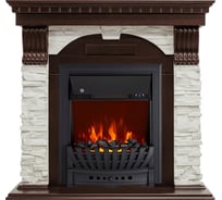 Каминокомплект Royal Flame Dublin арочный сланец белый (темный дуб) портал и очаг aspen black 64948575