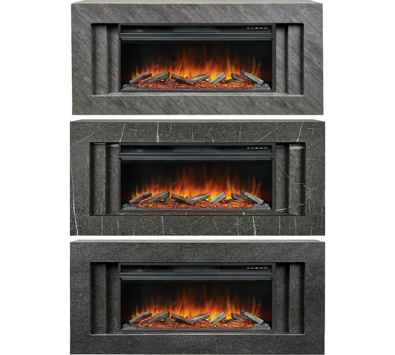 Каминокомплект Royal Flame Line разборный, graphite grey и vision 42 log led 64954156
