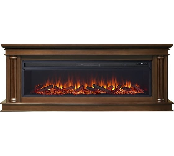 Каминокомплект Royal Flame Rome каштан, портал и очаг vision 60 log led 64949185