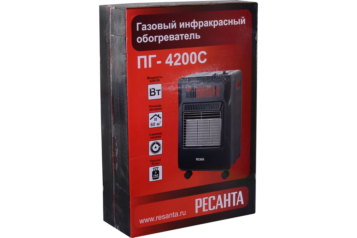 Газовый инфракрасный обогреватель Ресанта ПГ-4200С 67/5/12