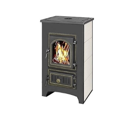 Печь-Камин Везувий ПК-01 270 с плитой беж. 9 кВт 150 м3 115 мм А-329481