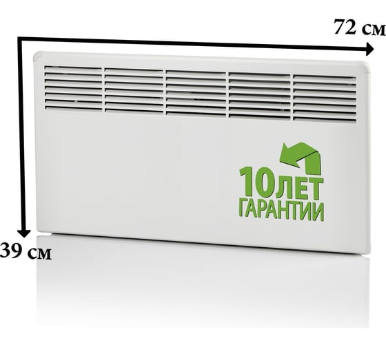 Конвектор Ensto FinnHeat, мех.термост, вилка, 750Вт EPHBM07PR