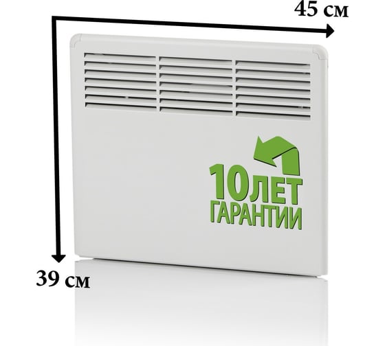 Конвектор Ensto FinnHeat, мех.термост, вилка, 250Вт EPHBM02PR