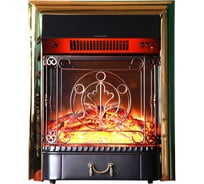 Электрокамин InterFlame МАГИЯ ЛЮКС/ЗОЛОТОЙ MAJESTIC LUX/BRASS Magestic Brass BLT-999-A3 BRASS
