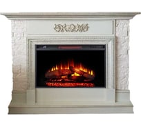 Каминокомплект InterFlame Сигма Фотон05-26 LED FXL бежевый с золотой патиной с Foton26 ЗП