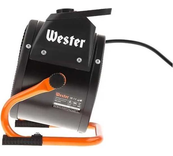 Тепловентилятор электрический WESTER TBK-2000 2 кВт, 197 м3/ч, 20 м2, 1.38 кг, керамический ТЭН 556646