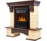 Угловой портал Firelight Forte Classic U камень бежевый, шпон темный дуб НС-1143548 1