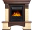 Угловой портал Firelight Forte Classic U камень бежевый, шпон темный дуб НС-1143548 2