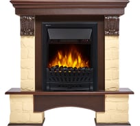 Портал Firelight Forte Classic камень бежевый, шпон темный дуб НС-1141391