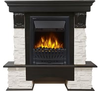 Портал Firelight Pietra Classic камень белый, шпон венге НС-1158488