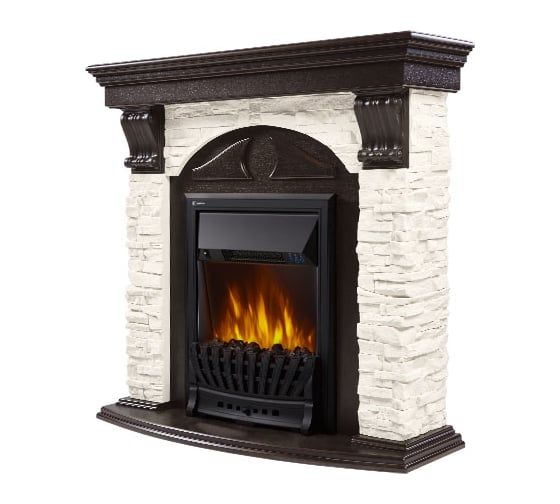 Портал Firelight Torre Classic камень белый, шпон венге НС-1143551