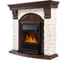 Портал Firelight Torre Classic камень белый, шпон темный дуб НС-1143550 1