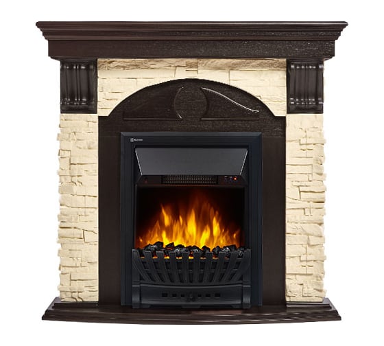 Портал Firelight Torre Classic камень слоновая кость, шпон венге НС-1143553 1